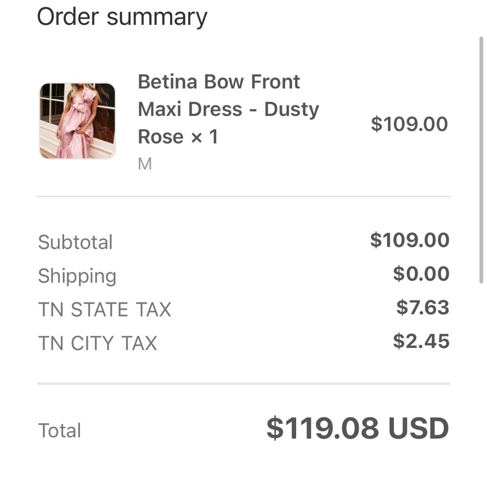 Betina bow dress
